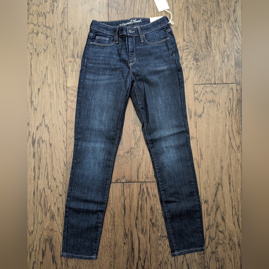 Universal Thread High Rise Skinny Jeans Dynamic Blue Size 4 27 New